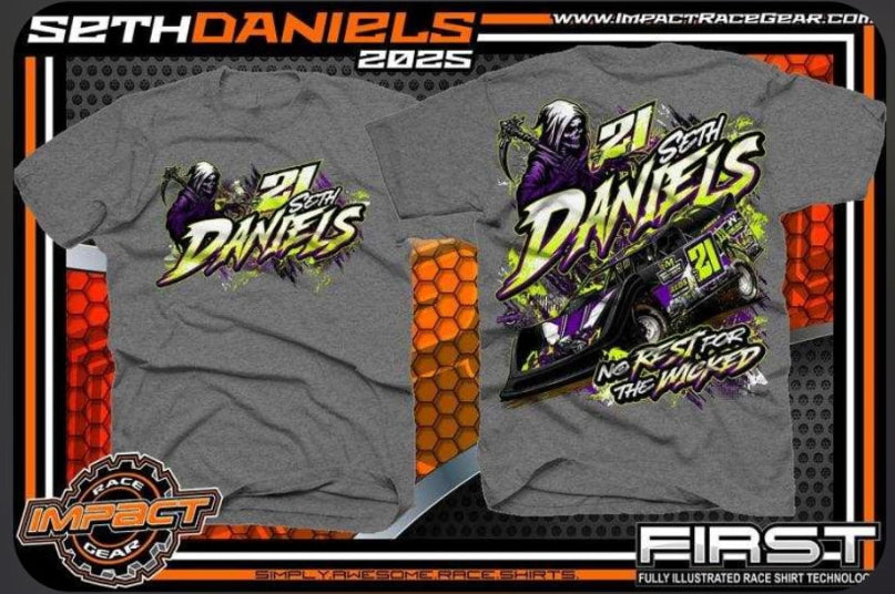 Gray No Rest for the Wicked Short Sleeve Tee