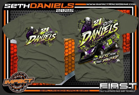 Green No Rest for the Wicked Short Sleeve Tee