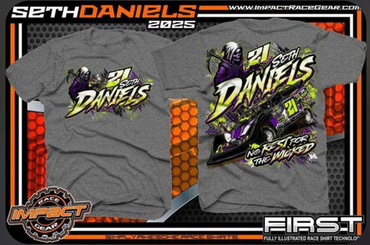 Gray No Rest for the Wicked Short Sleeve Tee